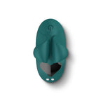 Evolve smart touch wellness massager in teal – discreet, palm-sized relaxation device for women’s self-care.