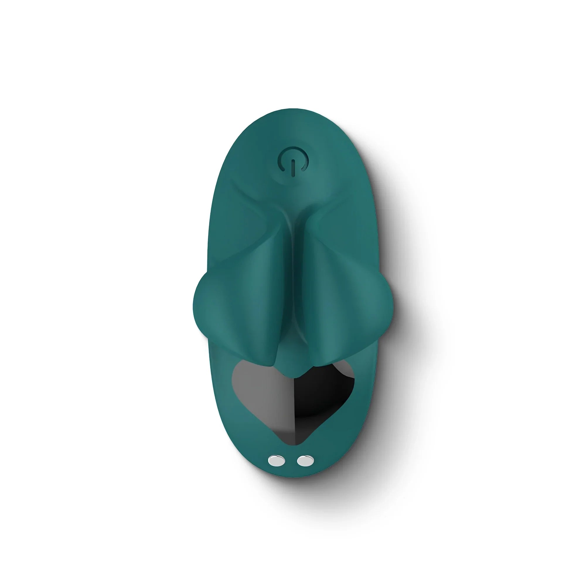 Evolve smart touch wellness massager in teal – discreet, palm-sized relaxation device for women’s self-care.