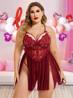 Crimson Bloom Babydoll - Velvotic